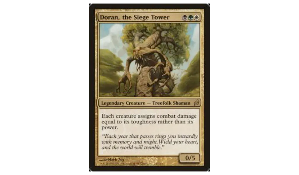 Doran, the Siege Tower card.