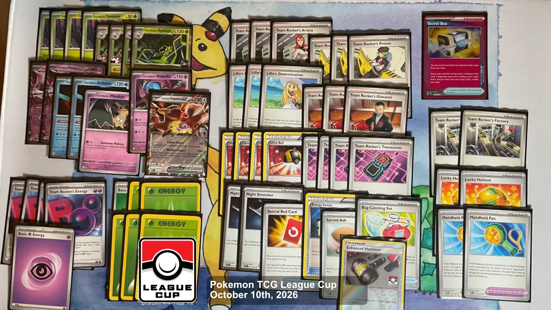 Pokemon TCG Team Rocket box. Full decklist below.